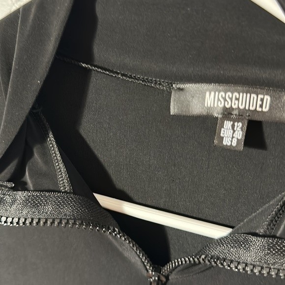 Missguided cropped long sleeve half zip top - Picture 4 of 5